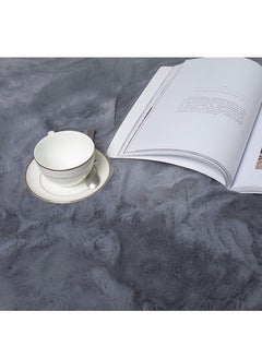 Sharpdo Soft Imitation Rabbit Velvet Carpet Living Room Carpet Bedside Rug Solid Color Premium Carpet 120*180cm  - Image 3