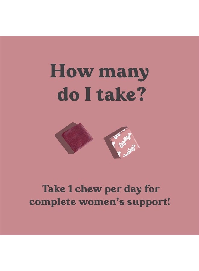 Chewsy Women's Multivitamin Chews, Immune & Energy Support, Vitamins C, B12, A, D, E, Folic Acid, Probiotics, Biotin, Cranberry, Adult Chewable Vitamin, Individually Wrapped Fruity Chews,30-Day Supply - Image 5