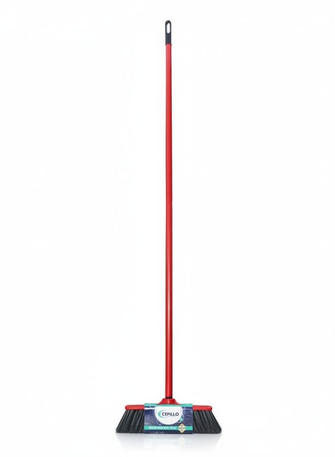 Indoor Floor Cleaning Broom/Brush Head With Stick, Long Brush, Long Broomstick for Easy Brooming, Great Use for Home, Kitchen, Office, Lobby Etc