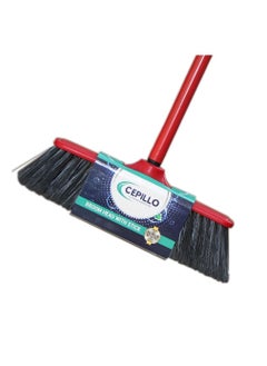 CEPILLO Indoor Floor Cleaning Broom/Brush Head With Stick, Long brush, Long broomstick for easy brooming, Great use for home, kitchen, office, lobby etc  - Image 2