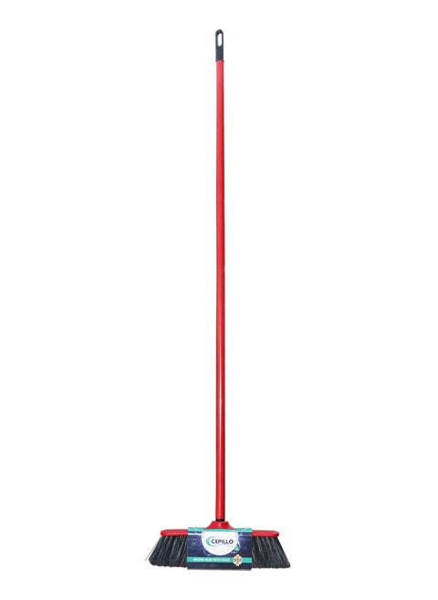 Indoor Floor Cleaning Broom/Brush Head With Stick, Long brush, Long broomstick for easy brooming, Great use for home, kitchen, office, lobby etc