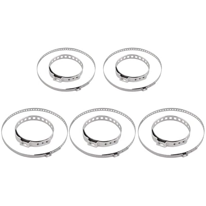 ريحني مجموعة تشكيلة مشبك صندوق CV 10Pcs 12 زوجا من Universa من الفولاذ المقاوم للصدأ صغير وكبير من الفولاذ المقاوم للصدأ قابل للتعديل عالمي، وتركيب عمود قيادة من الفولاذ المقاوم للصدأ وتثبيت صندوق الصندوق لمعظم السيارات - Image 1