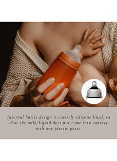 SUAVINEX Suavinex Color Essence SX PRO Physiological Soft Flexible Silicone Baby Bottle, Anti Colic Baby Bottles, Supports Breast Feeding Babies, Made in Spain, Medium Flow, 8oz, Jungle Green  - Image 4