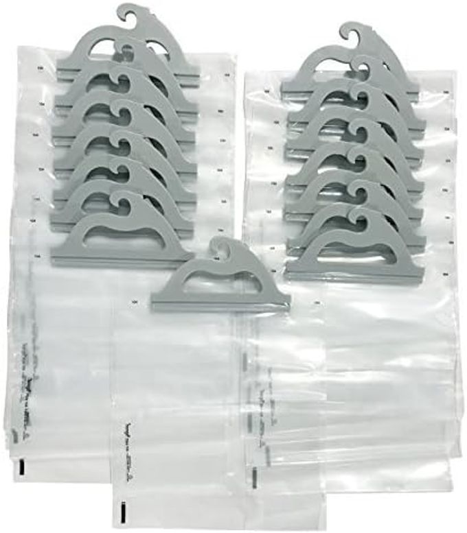 HANGING STORAGE BAGS 15PACK OF 10 X 125INCH CLEAR PLASTIC BAGS FOR CLASSROOM LIBRARY AND PHARMACY USE