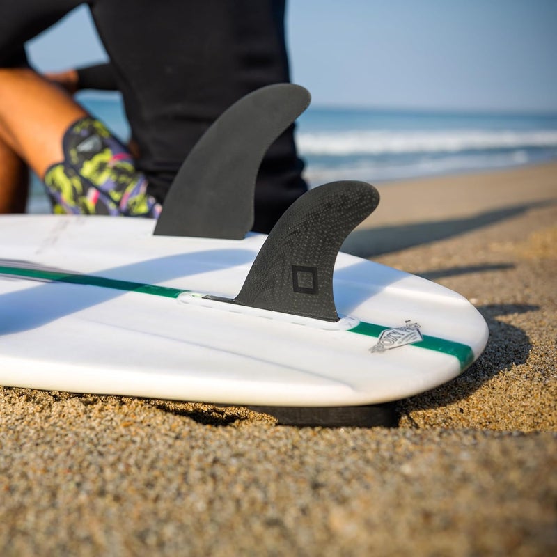 Surf Squared Twin, Thruster or Quad Fin Set - Solid Fiberglass for Lightweight Durability & Top Performance - Compatible with Futures Single Tab Surfboards - Image 2
