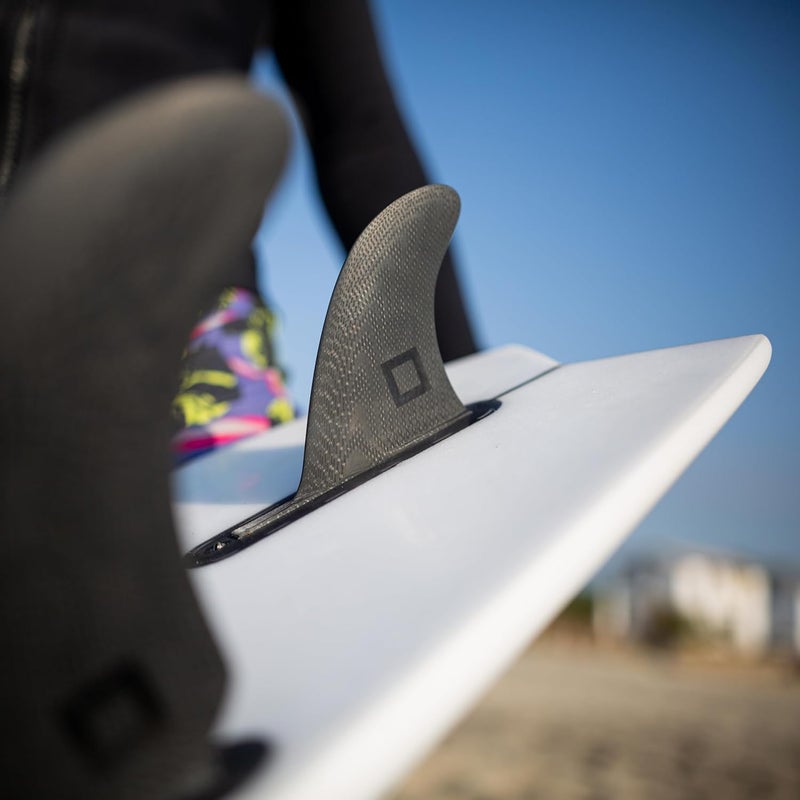 Surf Squared Twin, Thruster or Quad Fin Set - Solid Fiberglass for Lightweight Durability & Top Performance - Compatible with Futures Single Tab Surfboards - Image 3