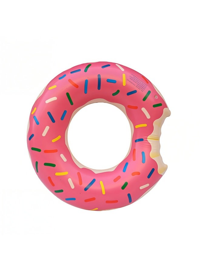 Donut Pink New Summer Watermelon Swimming Ring Pvc Thick Single-layer Best Red Watermelon Ring - Image 1