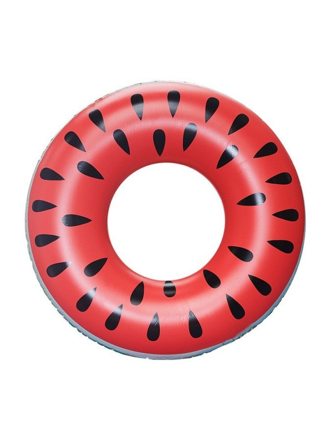 Donut Pink New Summer Watermelon Swimming Ring Pvc Thick Single-layer Best Red Watermelon Ring - Image 5