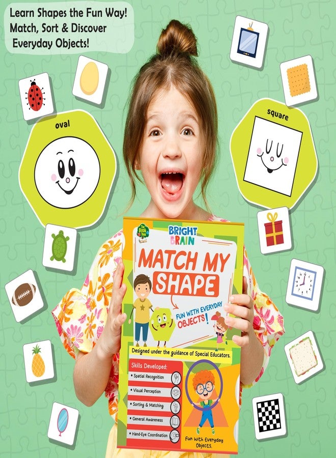 THE BOOK TREE Bright Brain Match My Shape | Shape Recognition & Sorting Matching Game for Kids Ages 3+ | Everyday Objects Learning Toy | Birthday Gift for Boys & Girls | Develops Cognitive & Motor Skills - Image 4