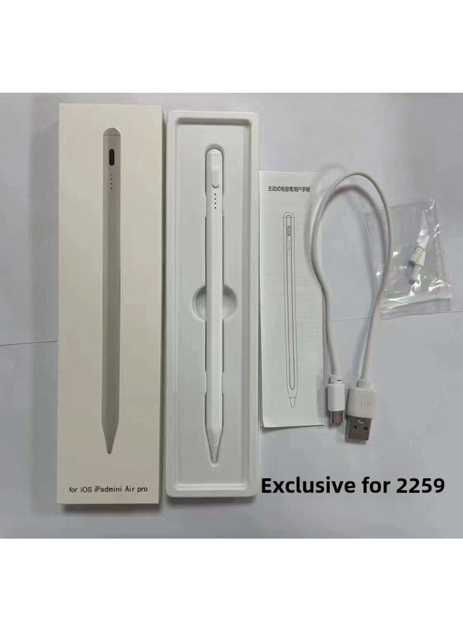 Capacitance Pen Digital Display Stylus Pen Active Capacitance Pen Absorbable Anti-accidental Touch Flat Panel Touch Screen Drawing Stylus Pen-Color:2259-Apple Only - Image 1