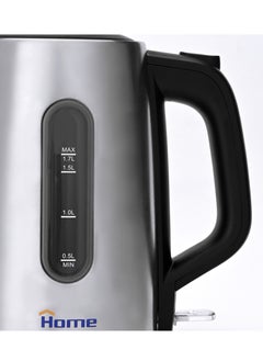 Home Stainless steel electric kettle 1850-2200W. Capacity: 1.7L. 360-degree rotating kettle. Made of stainless steel. Stainless steel heating element. Single water window. Automatic shut-off after boiling. Asterix control. Equipped with a light indicator.  - Image 2