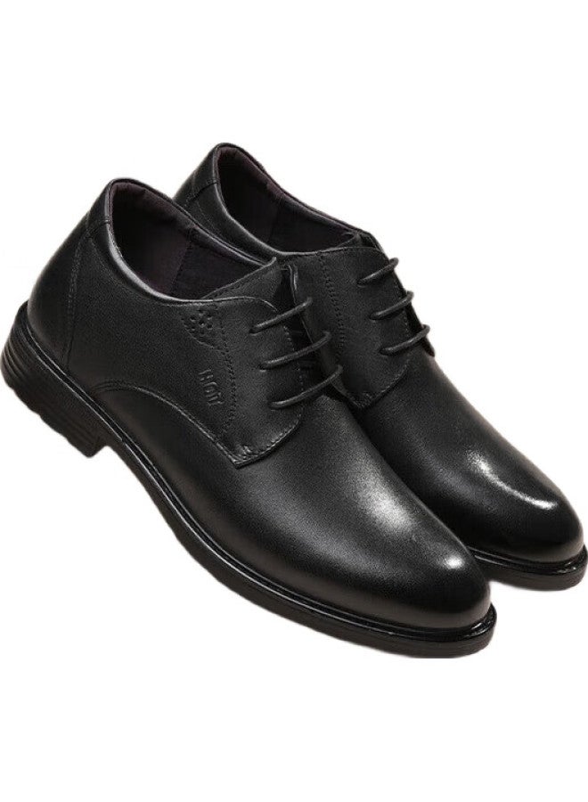 RED DRAGONFLY Hongqingting Men'S Formal Business Leather Shoes, Derby Shoes, Wedding Shoes, Height-Increasing Men'S Shoes, Wta7376, Black, Size 42 - Image 3
