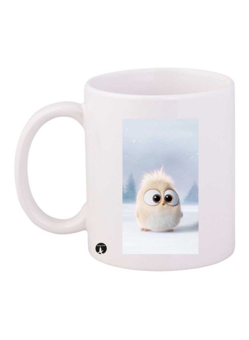 RKN A Bird Printed Mug White/Blue Standard Size