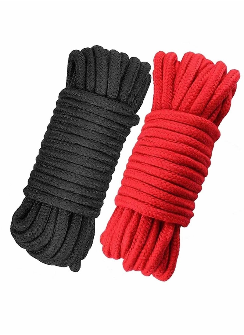 Excefore 2 Roll 10M Soft Cotton Rope, Natural Durable Long Cotton Rope for Crafts Wall Hangings Plant Hangers Knotting  - Image 1