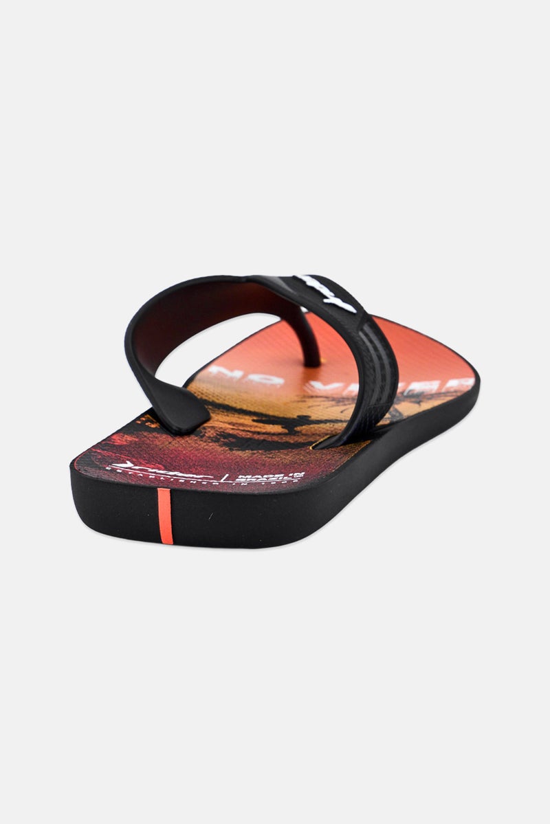 RIDER Men Brand Logo Slip On Slippers, Black - Image 2