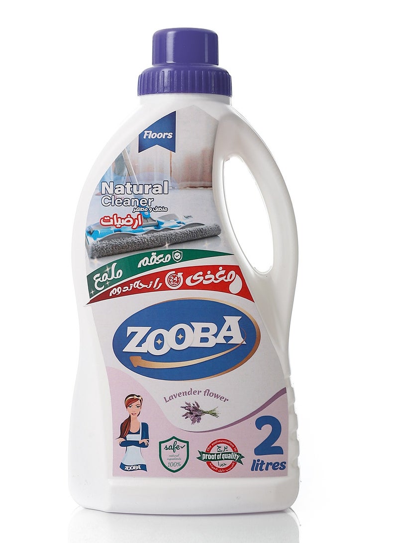 زوبا 2 لتر منظف ومعقم طبيعي للأرضيات - لافندر - Image 1