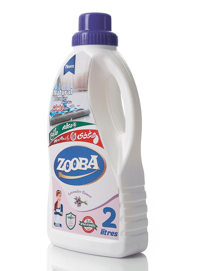 زوبا 2 لتر منظف ومعقم طبيعي للأرضيات - لافندر - Image 2