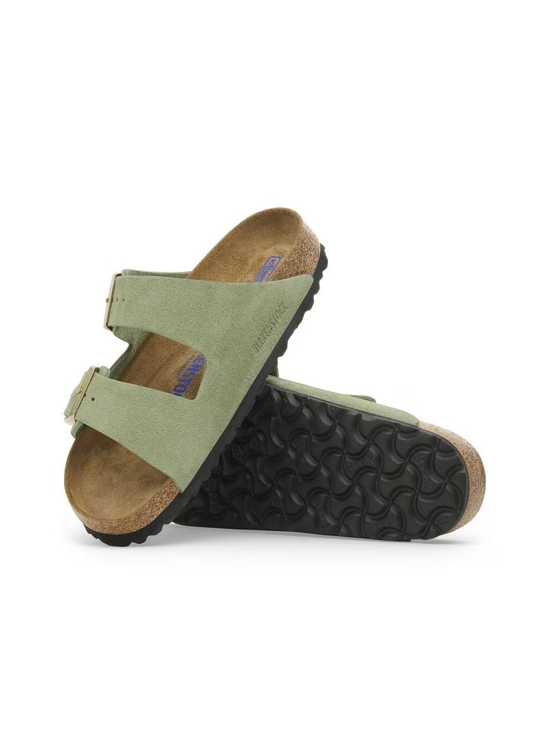 BIRKENSTOCK Arizona Soft Footbed Suede Leather - Green Tea  - Image 5