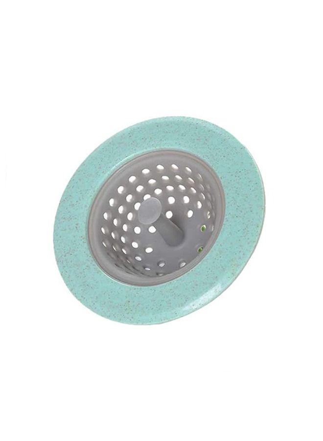 Silicone Hair Catcher Sink Strainer Filter Shower Cover Green - Image 1
