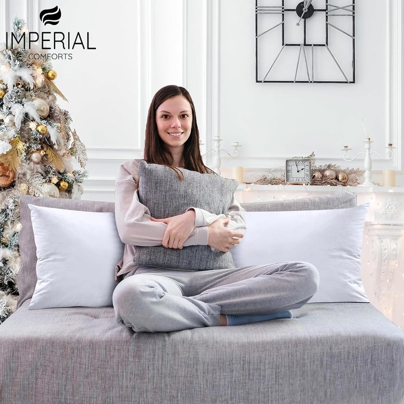 Imperial Comforts Full Body Pillow Insert for Adults - Soft & Fluffy Large Body Pillow for Side Sleepers - Long Body Pillow for Sleeping 21 x 54 inches White - Image 5