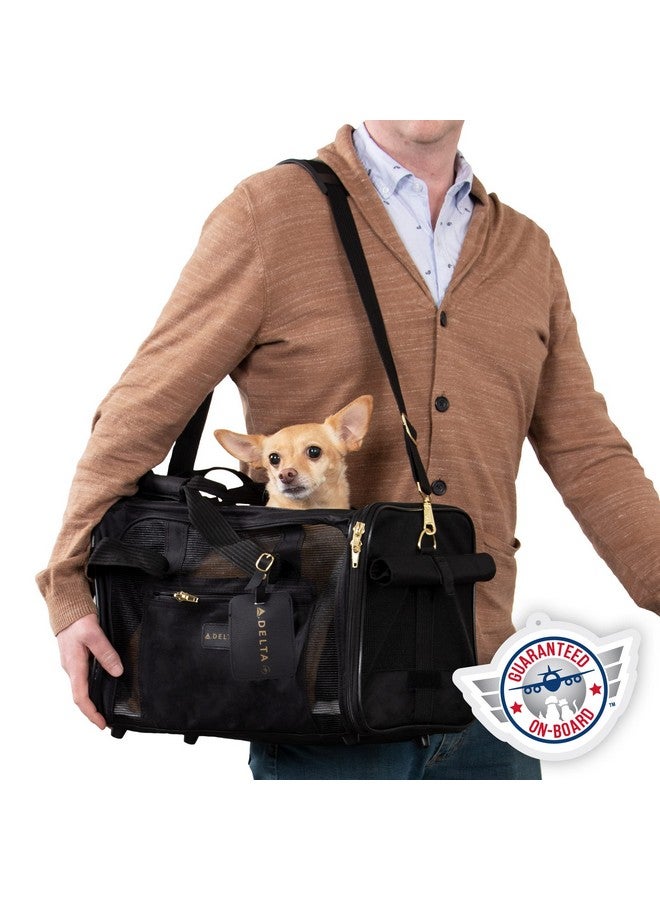 Sherpa Delta Airlines Travel Pet Carrier, Airline Approved & Guaranteed On Board  Black, Medium - Image 1