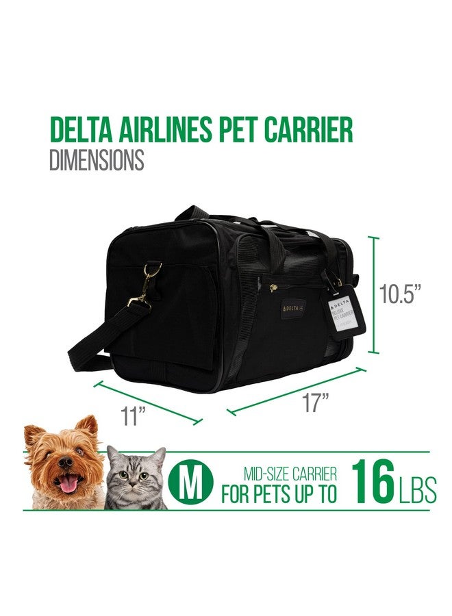 Sherpa Delta Airlines Travel Pet Carrier, Airline Approved & Guaranteed On Board  Black, Medium - Image 3