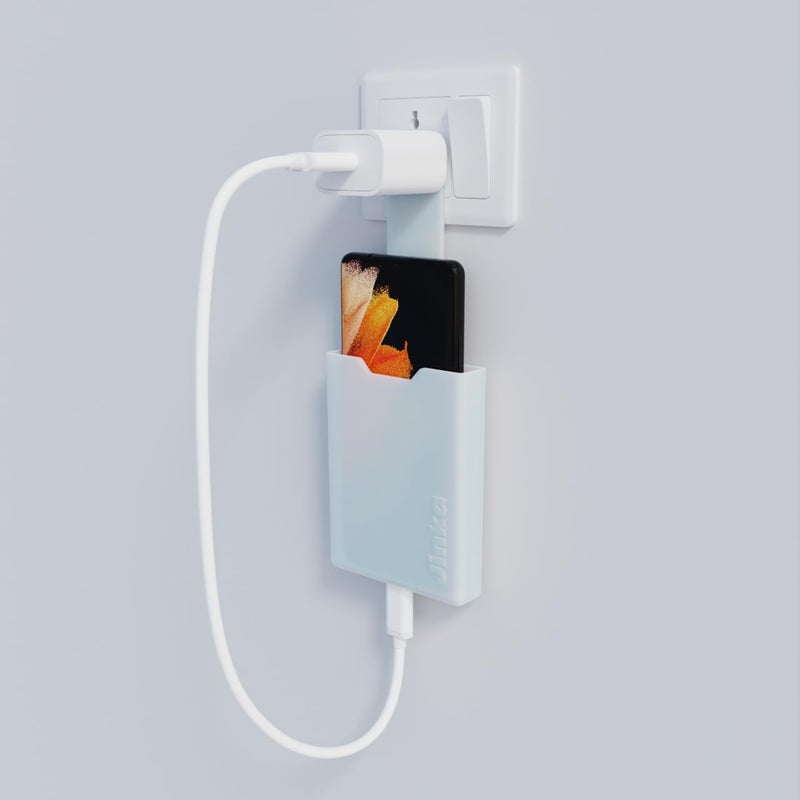Jinka Mobile Holder/Mobile Stand for Holding Your Phone While Charging, Suitable for All Android Phones. Virgin Silicone Rubber. White Color. Not Suitable for Loose Sockets (for Android Phones) - Image 5
