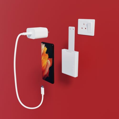 Jinka Mobile Holder/Mobile Stand for Holding Your Phone While Charging, Suitable for All Android Phones. Virgin Silicone Rubber. White Color. Not Suitable for Loose Sockets (for Android Phones) - Image 2