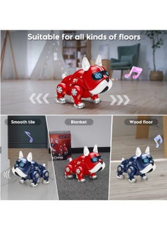 SYOSI Tummy Time Baby Musical Toys Walking Infant Robot Dog Toys | Pug Early Educational Crawling Music Toys  Toddler Toys for 6 12 18 Months 2 3 Year Old Boys Girls  - Image 5