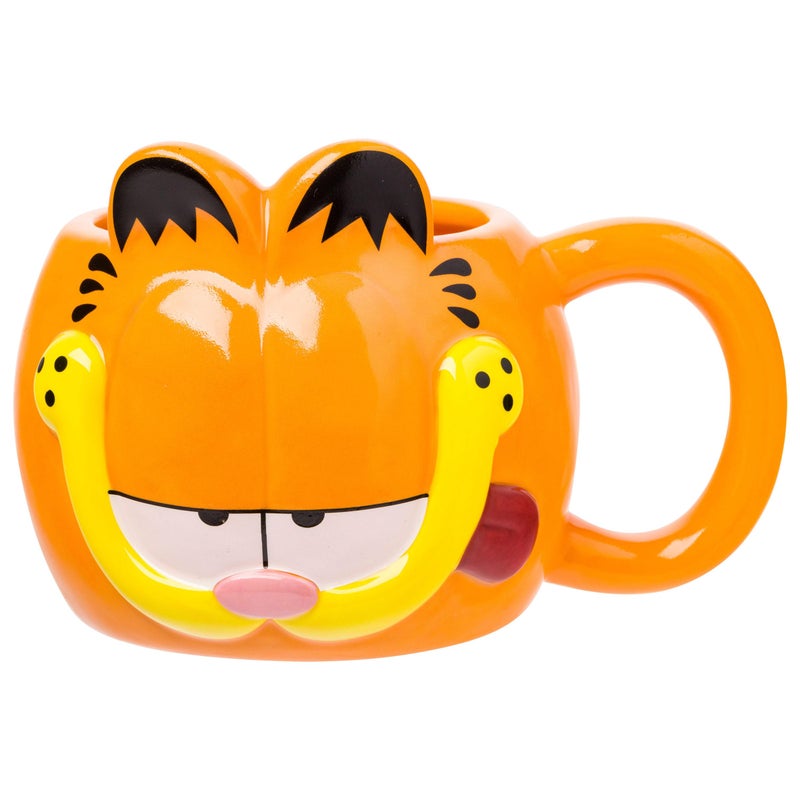 Silver Buffalo Garfield Ceramic 3D Sculpted Mug 20 Ounces