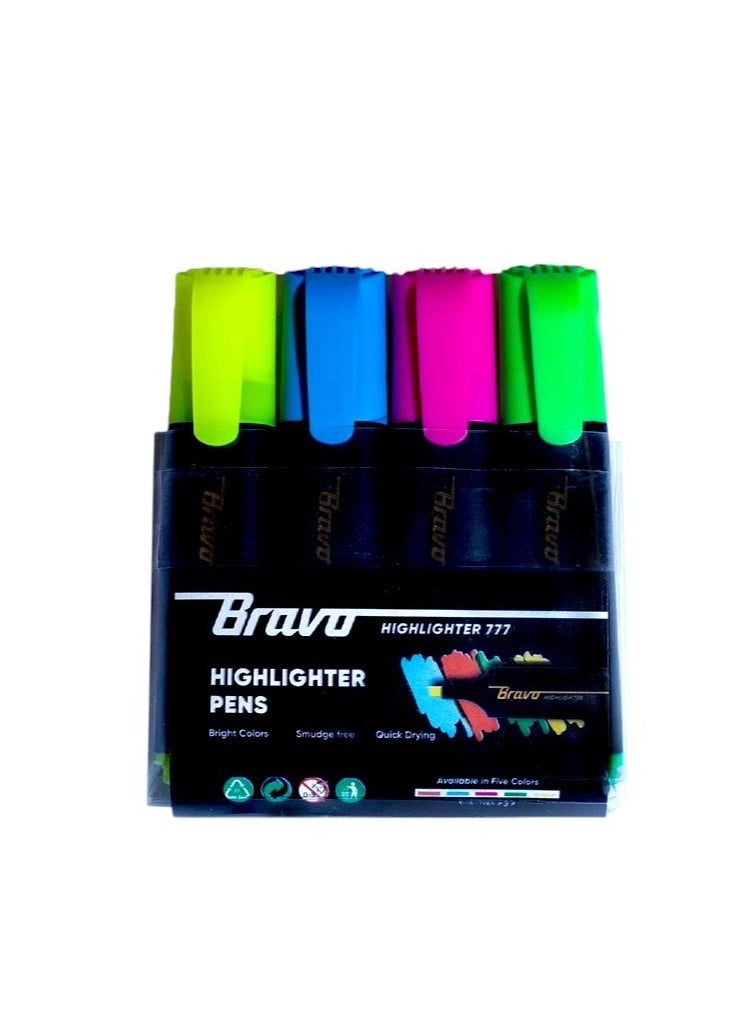 Bravo Bravo Highlighter Pens set of 4 pens  - Image 1