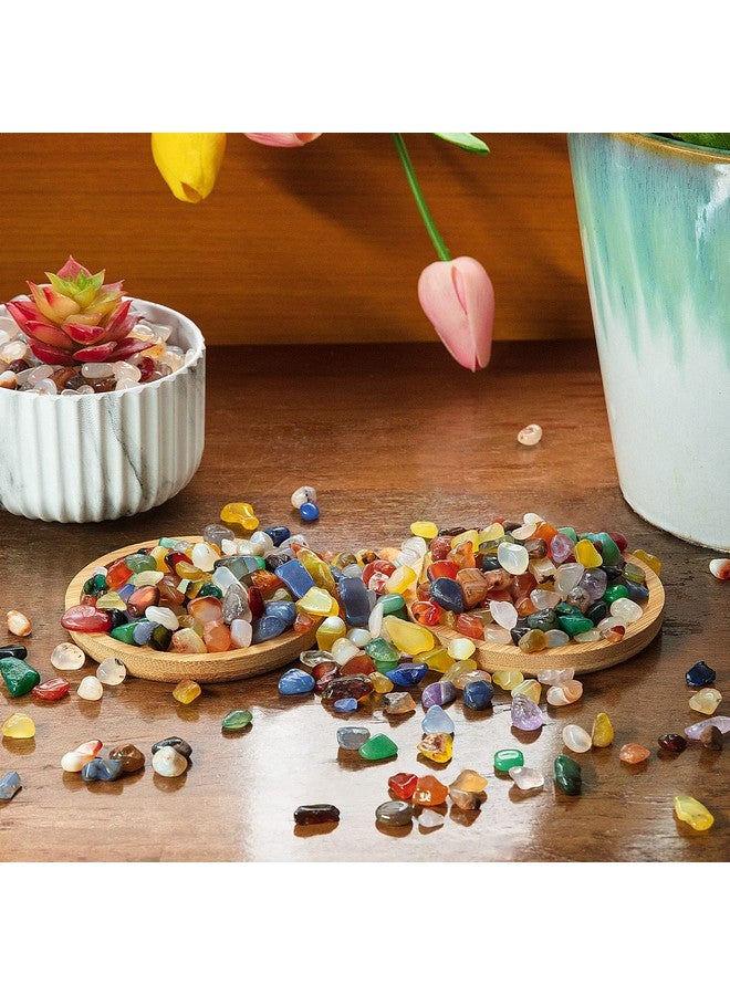 RIFNY Decorative Polished Rocks, 0.3" Gravel Rocks Crushed Crystal for Plant Flower Pots Succulents Cactus Bamboo Plant Vase Filler Aquarium Fish Tank Decorations and DIY Craft (1.5 LB, Color) - Image 3