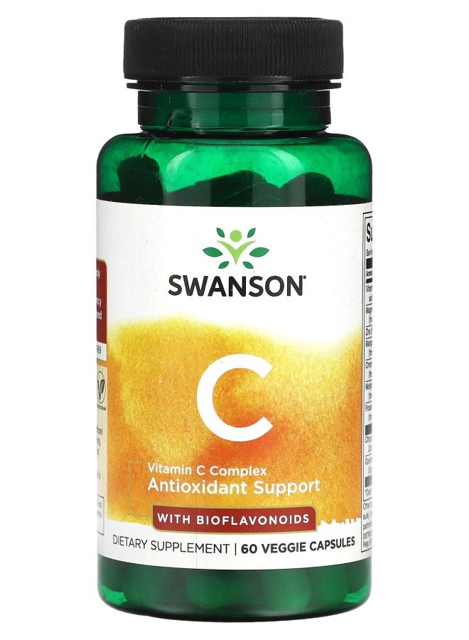 SWANSON Vitamin C Complex with Bioflavonoids 60 Veggie Capsules