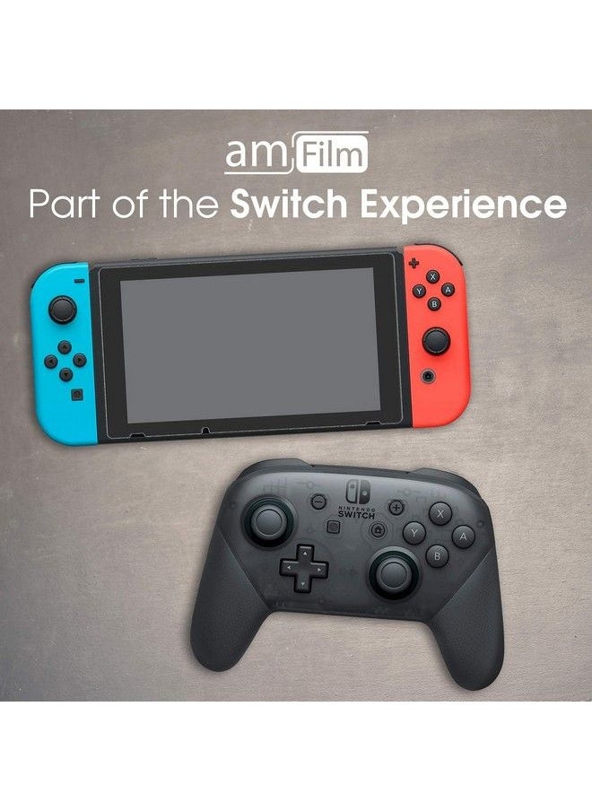 Amfilm - Tempered Glass Screen Protector For Nintendo Switch 2017 (2 Pack) - Image 1
