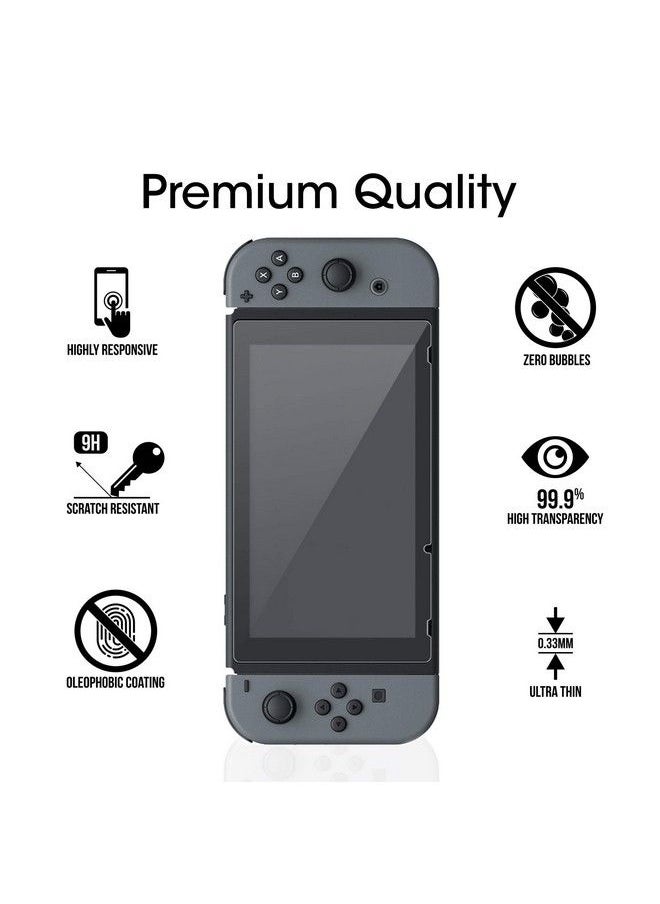 Amfilm - Tempered Glass Screen Protector For Nintendo Switch 2017 (2 Pack) - Image 1
