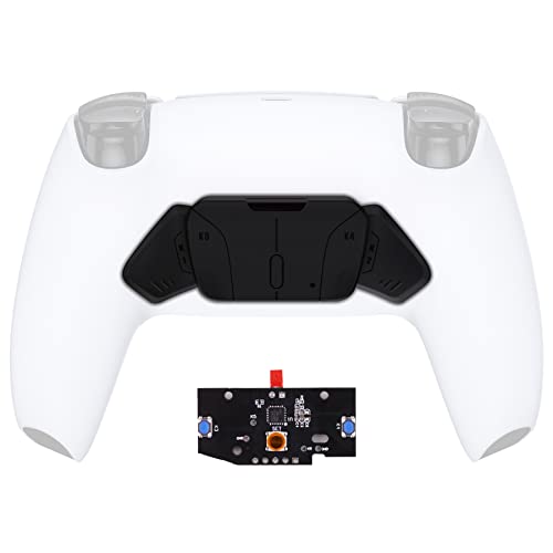 eXtremeRate Turn RISE to RISE4 Kit – Redesigned Solid Black K1 K2 K3 K4 Back Buttons Housing & Remap PCB Board for PS5 Controller eXtremeRate RISE & RISE4 Remap kit - Controller & Other Accessories NOT Included - Image 1