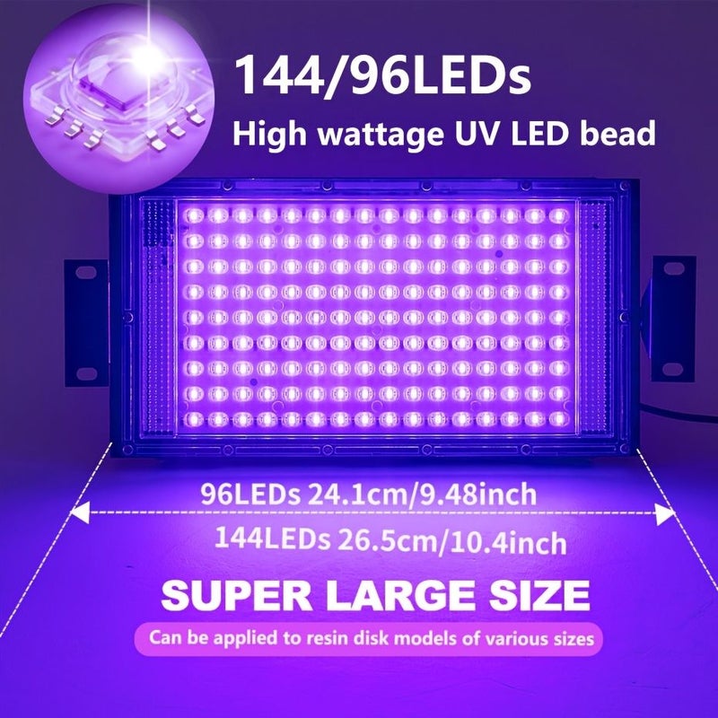 مصباح UV مطوّر بـ 96 LED لتجفيف الراتنج مع حامل قابل للتعديل - Image 3