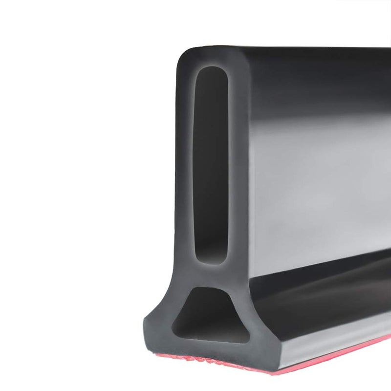 Duzzy حاجز واقٍ للمياه من Duzzy مقاس 39 بوصة قابل للطي، ونظام حجز للمياه داخل العتبة، وفصل جاف ورطب، مناسب للحمام والمطبخ - Image 1