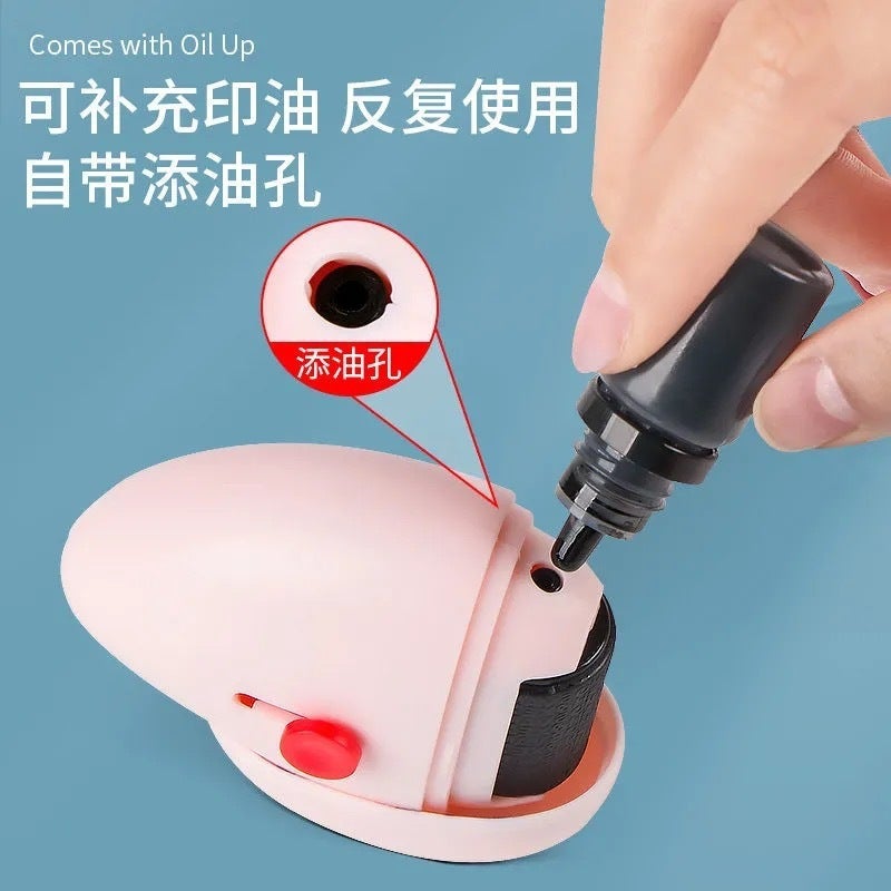 Express information smear pen garbled confidential seal privacy unpacking correction device dismantling express garbled seal whole Confidentiality Stamp (Black) - Image 4