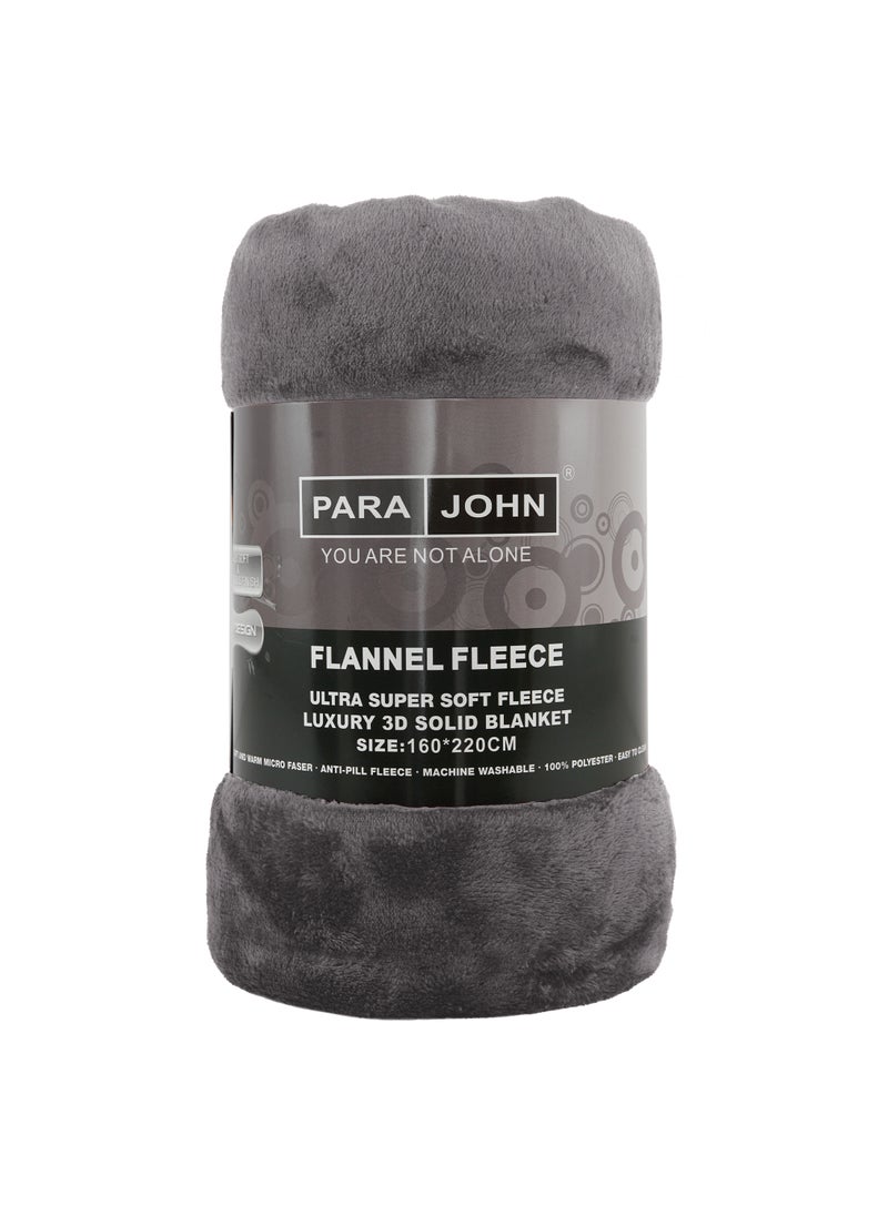 PARAJOHN - Flannel Fleece Blanket Double (200x230) for All Season ,Fluffy Blanket Warm Bed Throws for Sofa & Bed ,Comfortable and Soft Double Flannel Fleece Blanket - Image 1