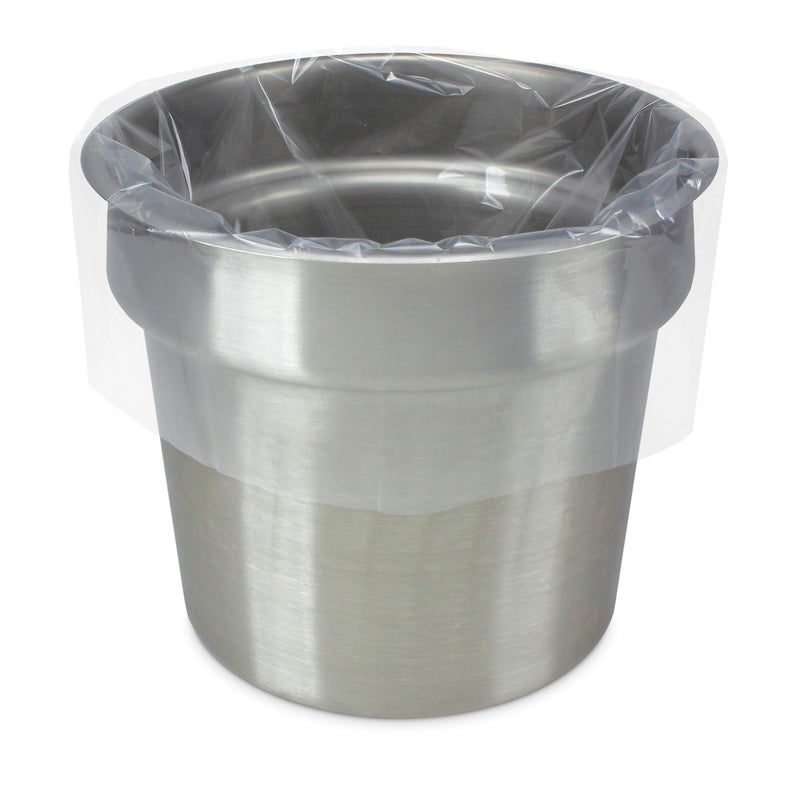 PanSaver Hotel Clear Round Pan Liners for Easy Clean Up - Disposable Buffet Pan Liners, Ovenable up to 400F (6 & 7 Quart Round Pan Liner - 15 x 15 in) - Image 1