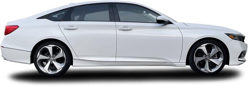 SlickMod غطاء فينيل أسود لإزالة الكروم SlickMod لزخرفة نوافذ هوندا أكورد سيدان 2018-2022 (أسود لامع) - Image 3