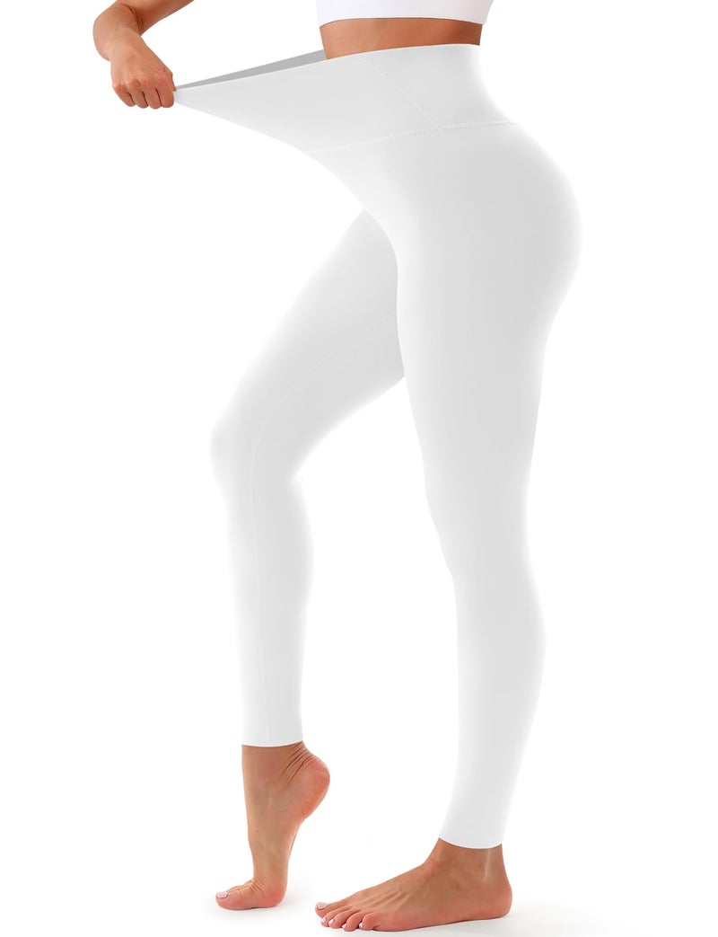 Bluemaple High Waisted Leggings for Women - Tummy Control Pants Non See Through Workout Soft Yoga Pants for Running Plus Size - Image 1
