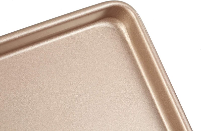 Walooza 11 Inch Baking Sheets Pan Nonstick Set of 2, Cookie Sheet Replacement Toaster Oven Tray，Deep Size 1 inch Bakeware, Non Toxic & Heavy Duty & Easy Clean - Image 4