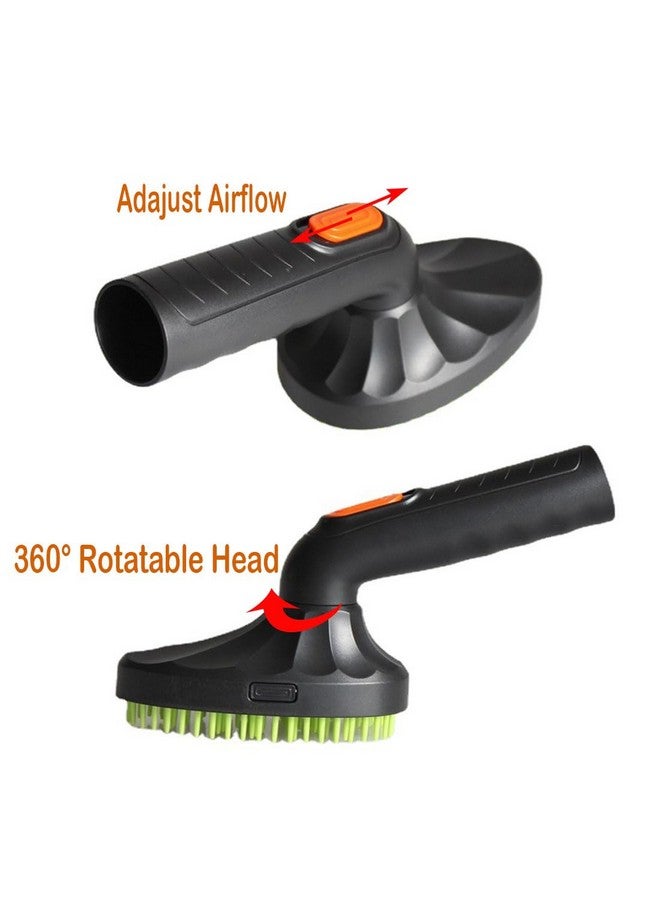 ECOMAID Pet Hair Brush, 1.25"(32Mm) Vacuum Cleaner Attachment For Dog & Cat Grooming, 360Degree Rotatable Head, Easy To Wash, Fits Most Vacuum Cleaners, Green - Image 3