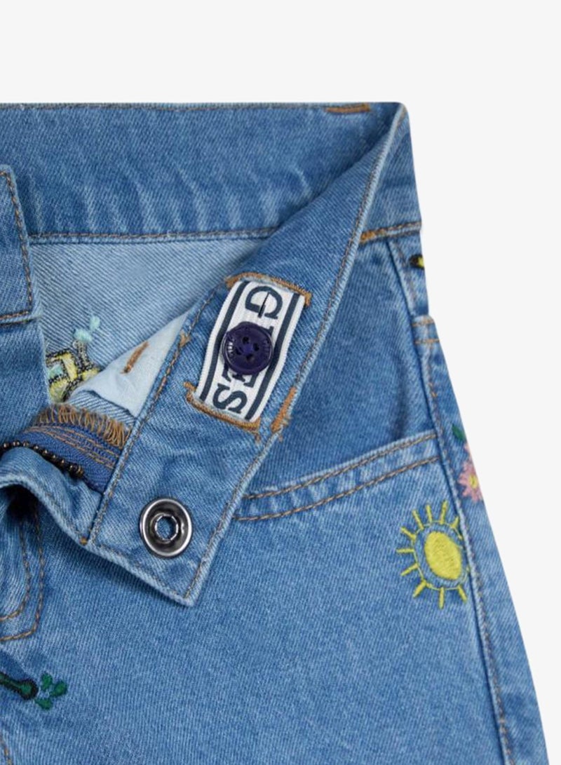 GUESS Infant Printed Denim Shorts - Image 3