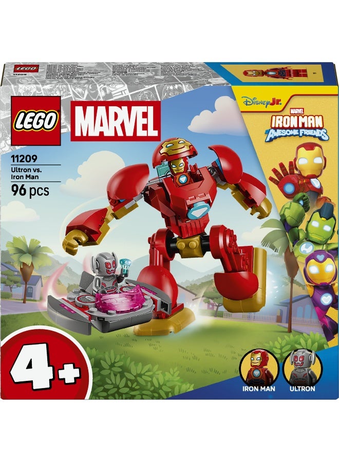 LEGO مجموعة بناء LEGO Marvel آيرون مان وأصدقائه الرائعين ألتراون ضد آيرون مان 11209 (204 قطعة) - Image 2