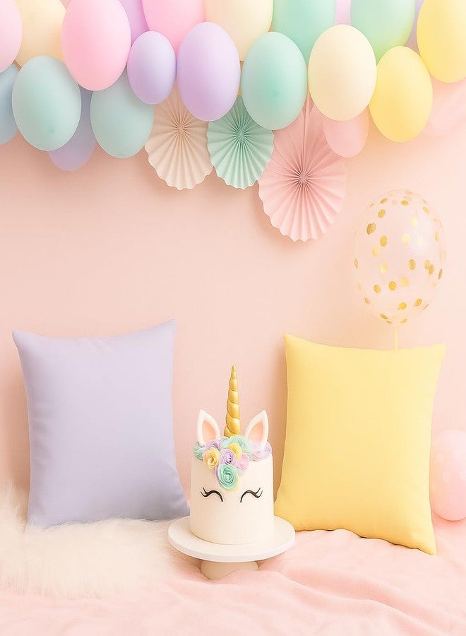 Mindoub 6 PCS Macaroon Classroom Calm Down Corner Throw Pillowcase 18x18 Inch Square Throw Pillow Covers Reading School Nursery Home Bedroom Playroom Decor Teacher Counselor(Covers Only) (Macaroon) - Image 3