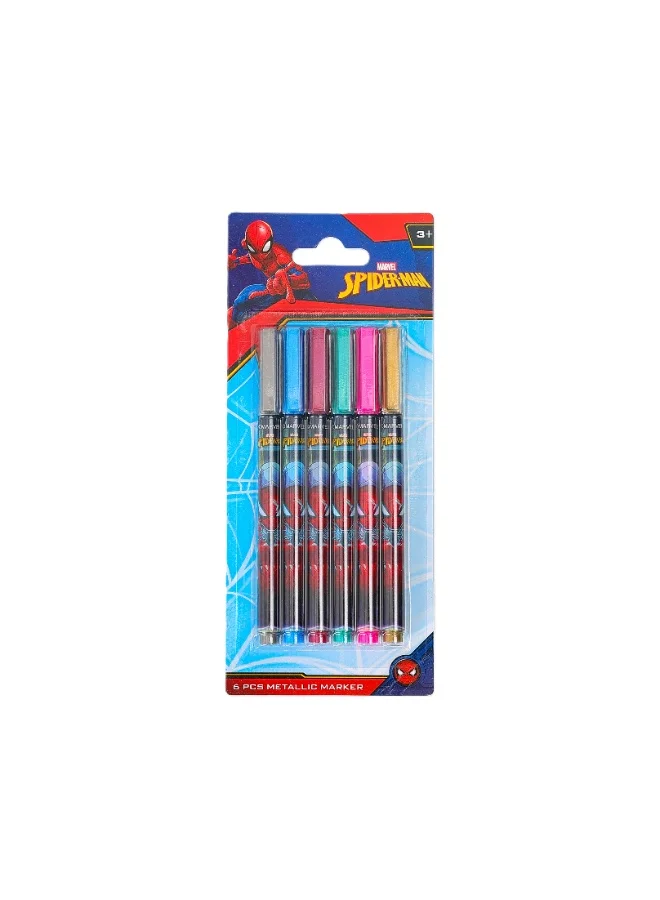 مارفل Marvel Spider-Man Beyond Limits Metallic Marker 6Pc Set