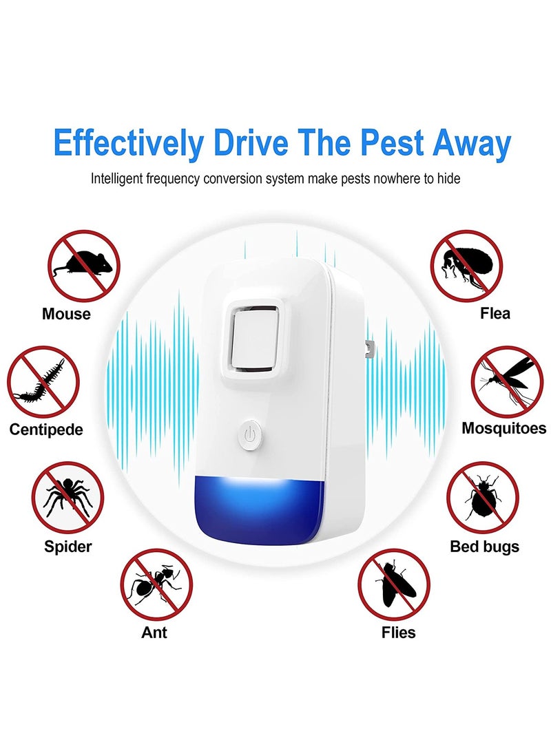 Captaintech Ultrasonic Pest Repeller 6 Pack, Electronic Plug-in Indoor Pest Repellent, Ultrasonic Pest Repellent, Indoor Pest Control for Home, Kitchen, Office, Garage, Hotel - Image 2
